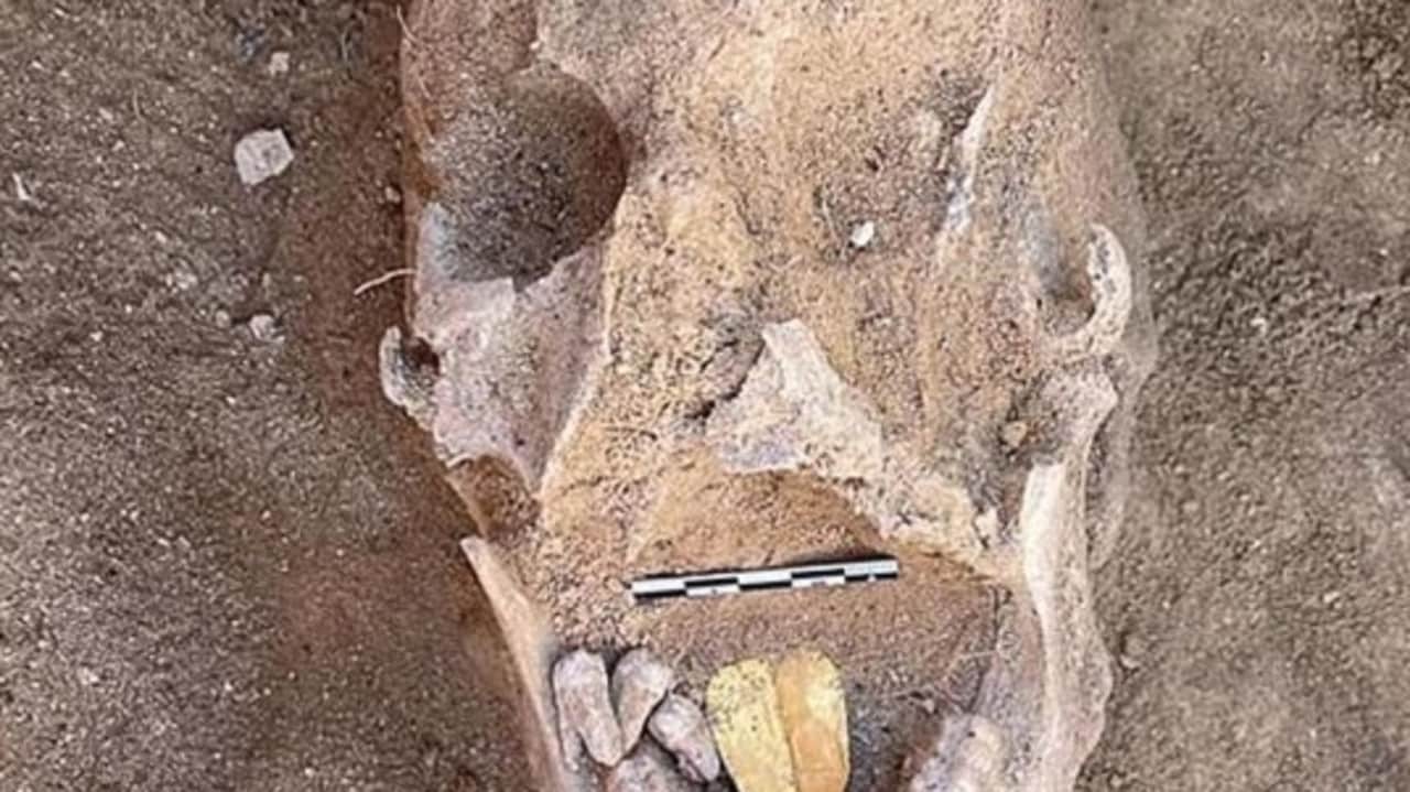 Ancient Egypt mummy found buried with golden tongue for Osiris