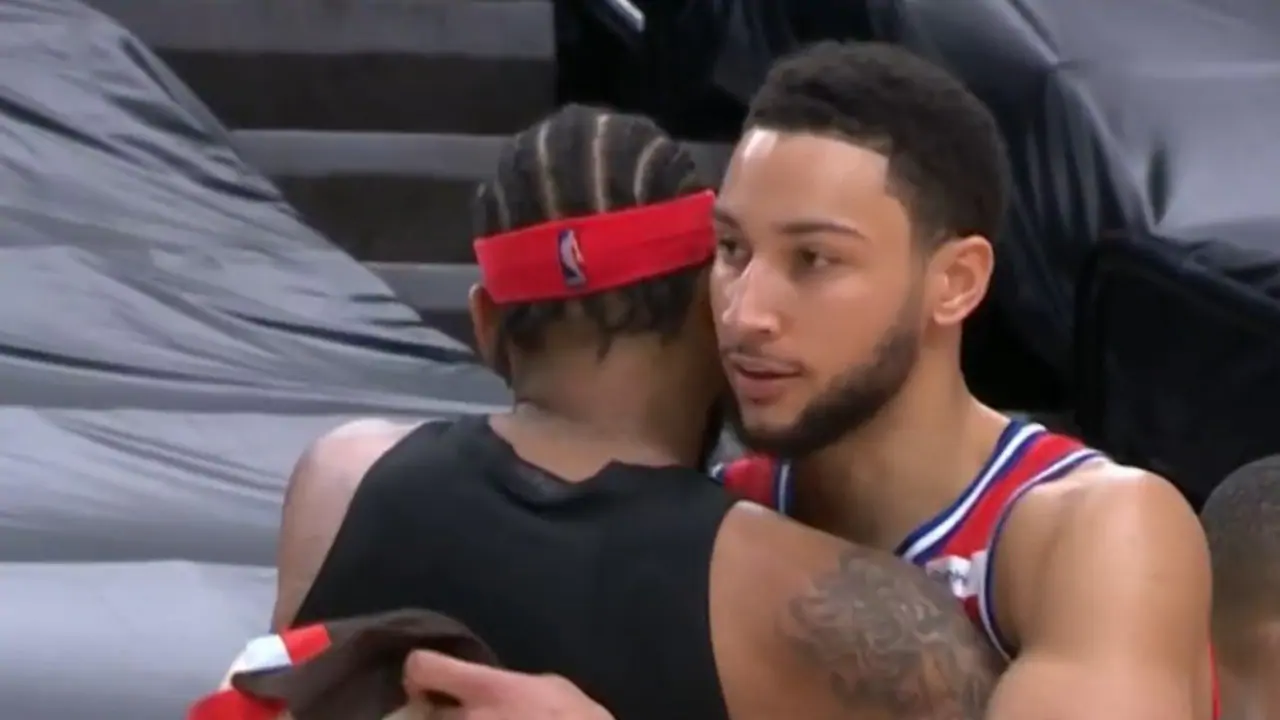 Ben Simmons, defensive masterclass, Carmelo Anthony jersey gift, 76ers lose to Trail Blazers