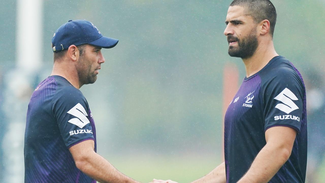Jesse Bromwich and Dale Finucane will replace Cameron Smith as captain at the NRL premiers