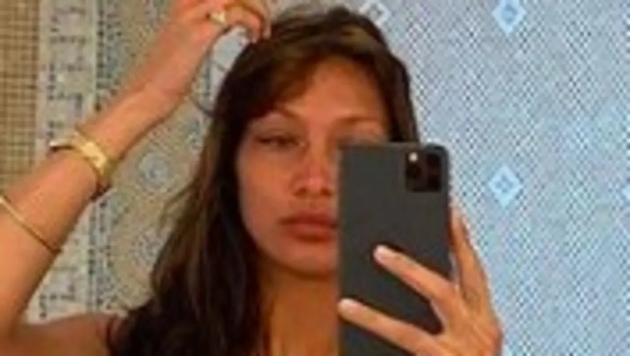 Make up free Bella Hadid hits back at bikini selfie eye bag critics