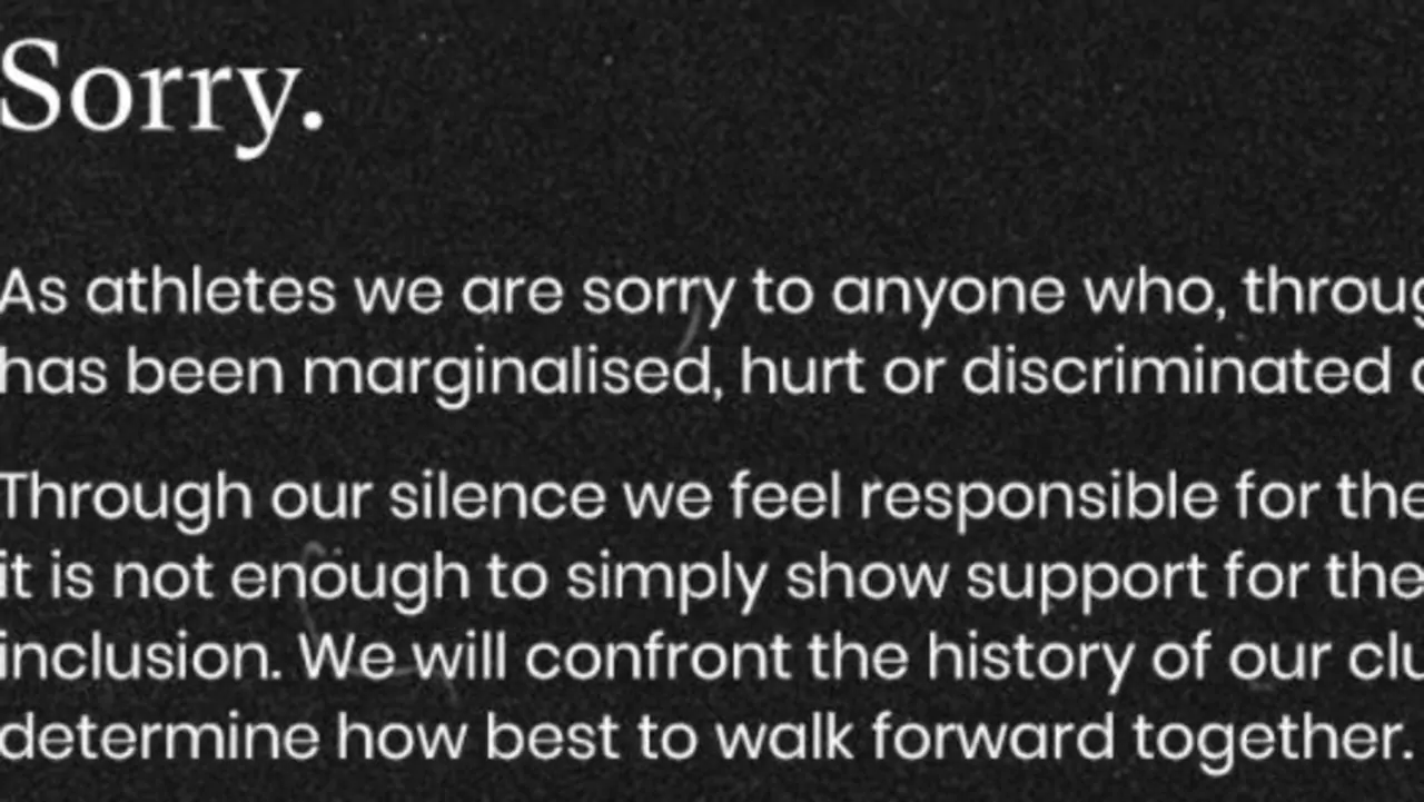 Players make emotional apology amid racism revelations