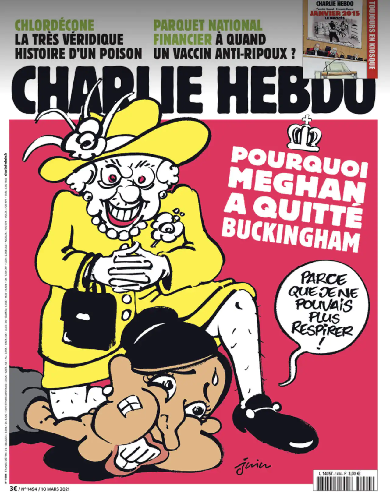Charlie Hebdo sparks a storm with outrageous Meghan Markle cover
