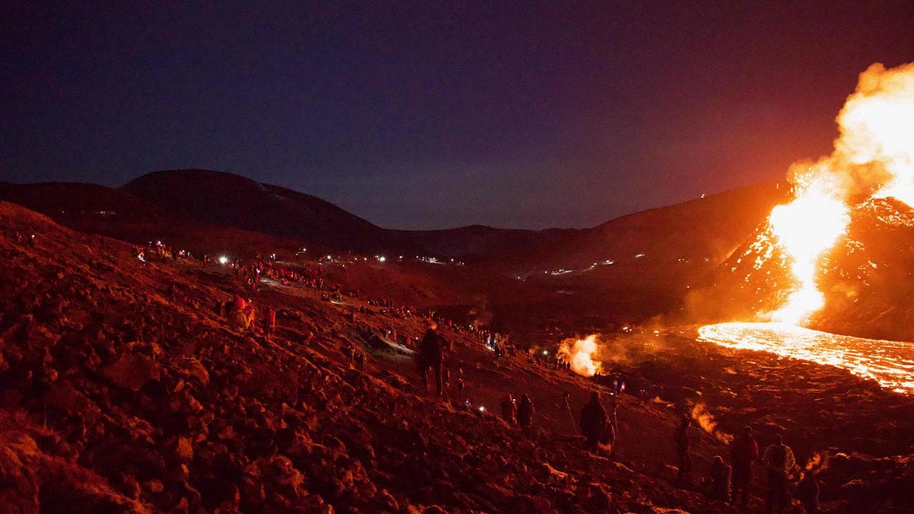Iceland volcano Fagradalsfjall erupts for first time in 6000 years
