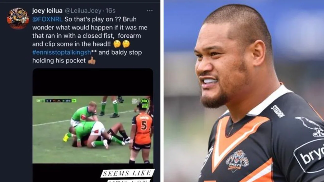 Joey Leilua, Michael Ennis, Wests Tigers news, Instagram post