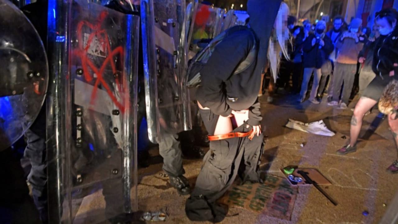Kill the Bill protesters defecate, urinate on police in Bristol