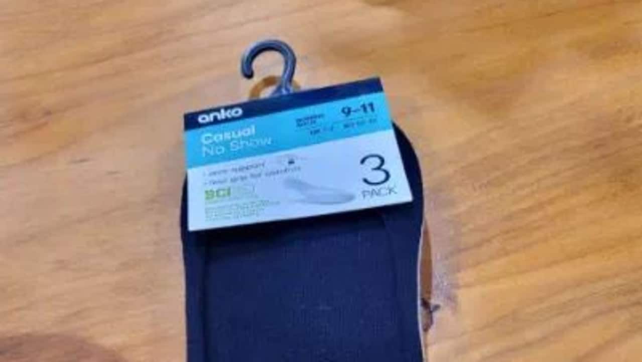 Kmart shopper’s ‘cheeky’ find on sock