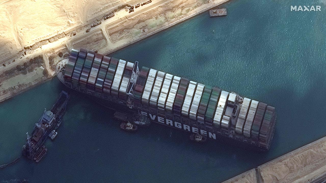 Suez Canal blockage could lead to global shortages of oil, coffee if Ever Given stays stuck