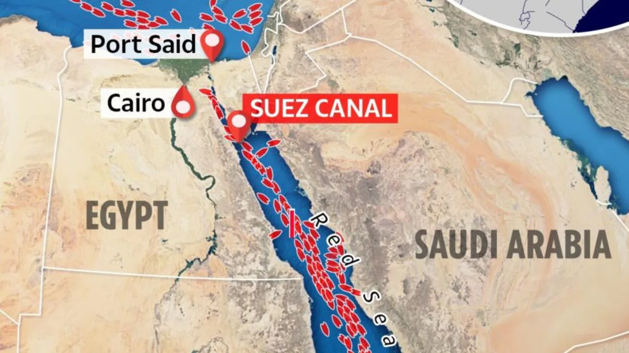 MV Ever Given stuck in key shipping lane