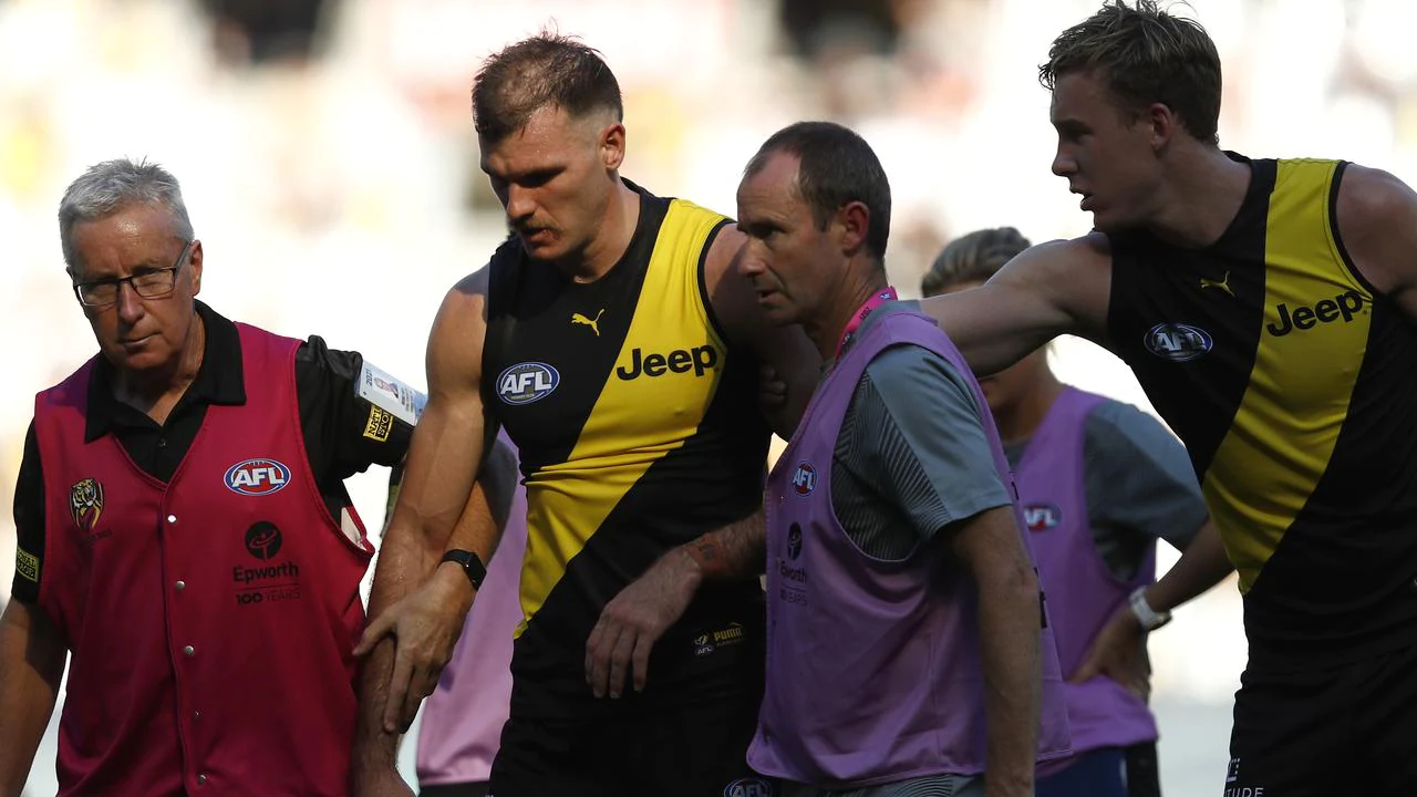 Richmond Damien Hardwick free kicks, concussion