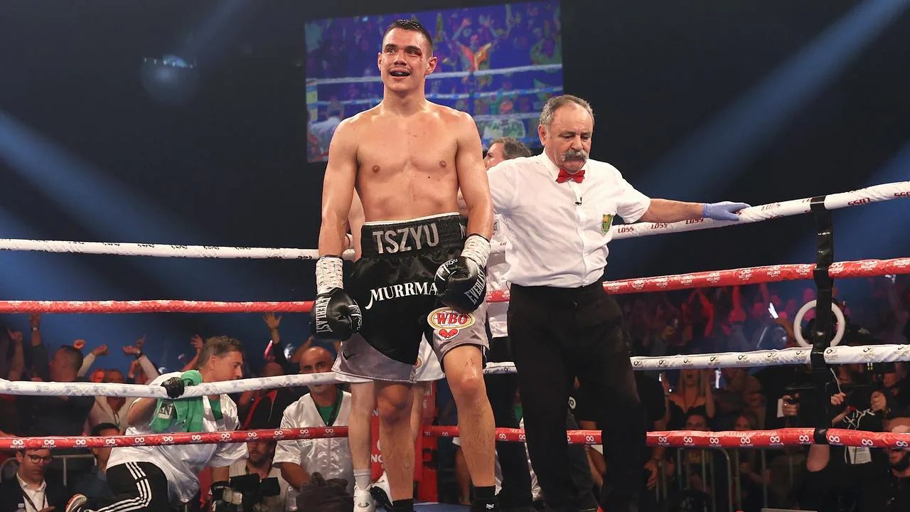 Tim Tszyu vs Dennis Hogan result, press conference: Towel thrown by corner