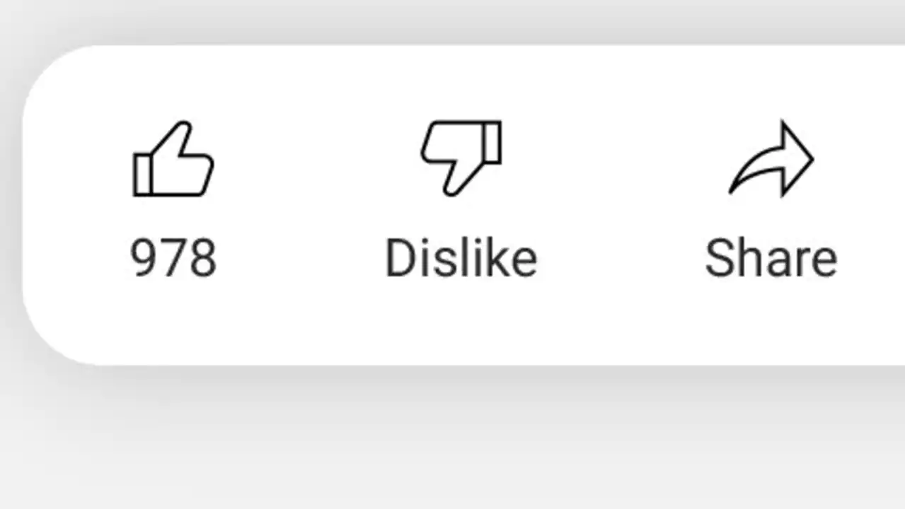YouTube trialling hiding dislike counts on videos