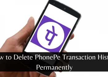 how to delete phonepe history